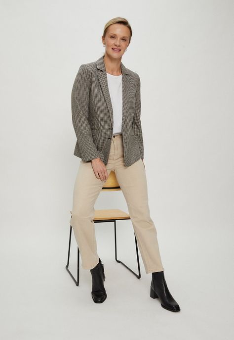 Blazer Cuadrille Negro Ma Griffe 16102124053102-0