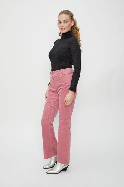 Pantalon Liso Rosado iO 11020124016123-3