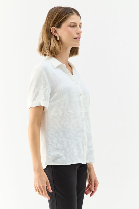 Blusa Lisa Crudo Ma Griffe 14004224019105-2