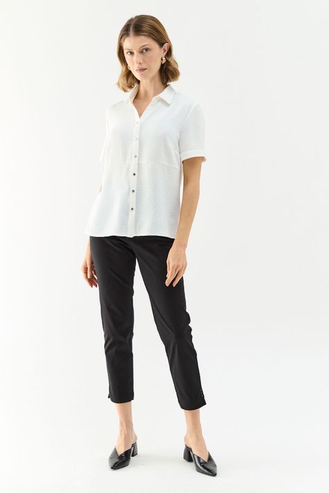 Blusa Lisa Crudo Ma Griffe 14004224019105-3