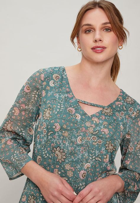 Vestido Tunica Con Brillo Verde Ash 13107124052107-1