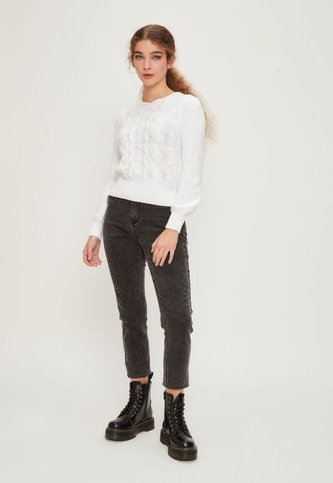 Sweater Liso Blanco iO 18120224052105-1