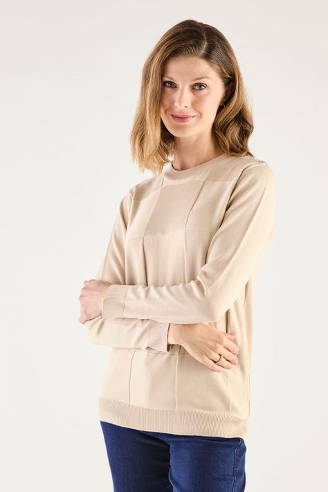 Sweater Liso Beige 18104125003106-1