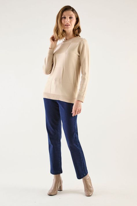 Sweater Liso Beige 18104125003106-4