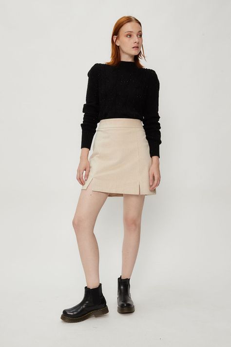 Falda Lisa Beige iO 12020124054106-0