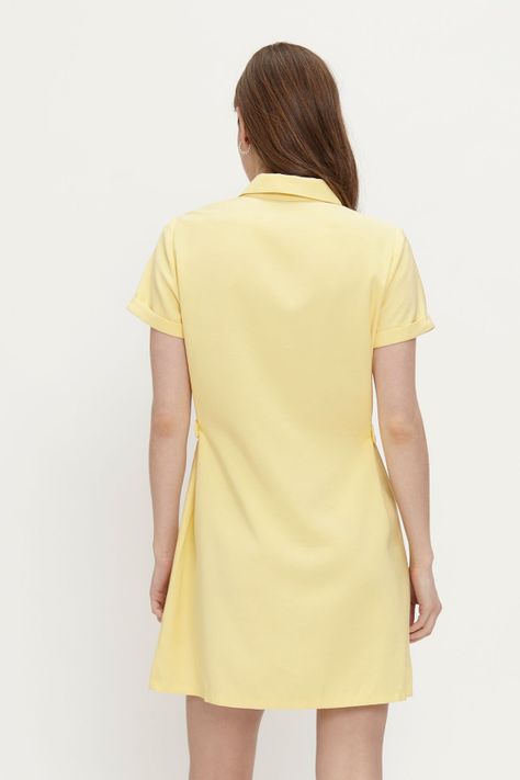 Vestido Liso Camisero amarillo Ash 13007224005108-4