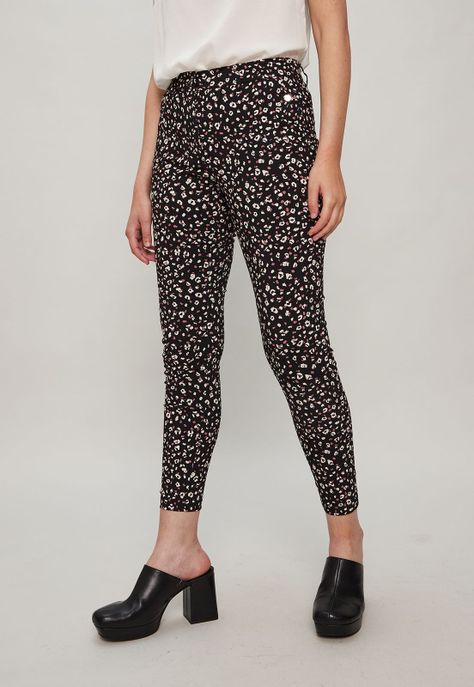 Pantalon Animal Print Negro Ash 11107124051102-0