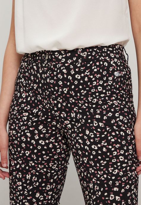 Pantalon Animal Print Negro Ash 11107124051102-1