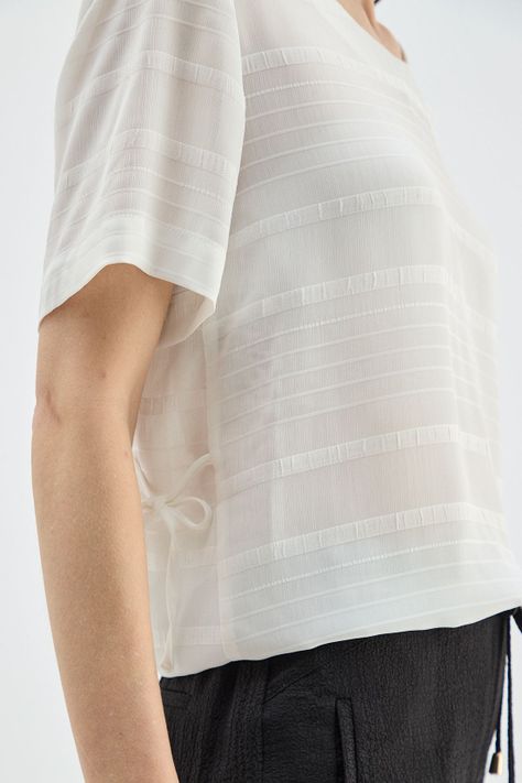 Blusa Calidad Textura Crudo Ma Griffe 14002224069105-1