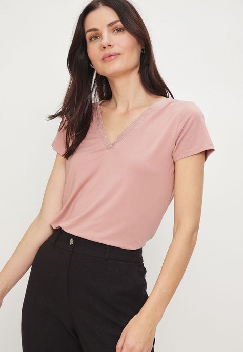 Polera Lisa Rosado Ash 14207224005123-0