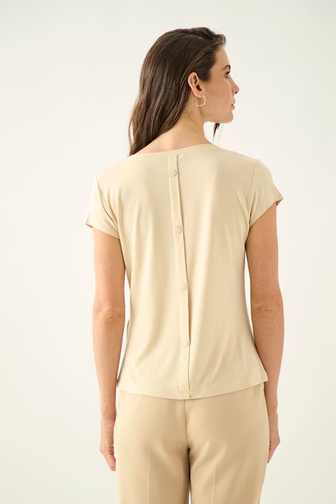 Polera Estampada Focalizada Beige Ash 14607125001106-3