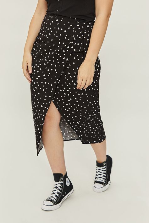 Falda Fantasia Larga Negro iO 12420224001102-1