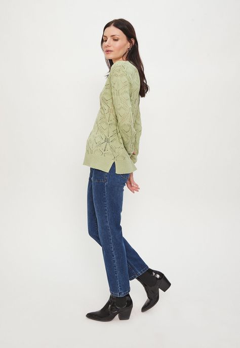 Sweater Liso Verde Ash 18107224005217-3