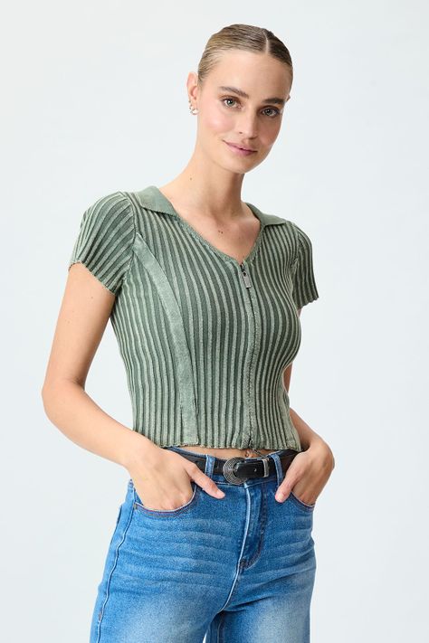 Polera Lisa verde iO 18120125006107-4