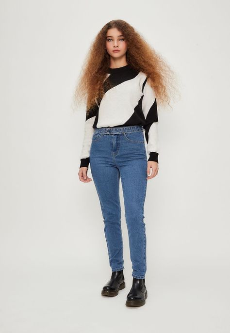 Jeans Liso Azul iO 11320224050104-0