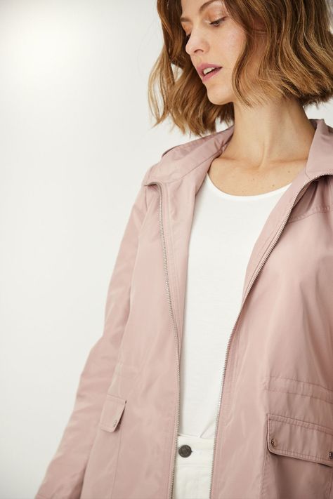 Trench Liso Rosado Ma Griffe 17402224005123-1