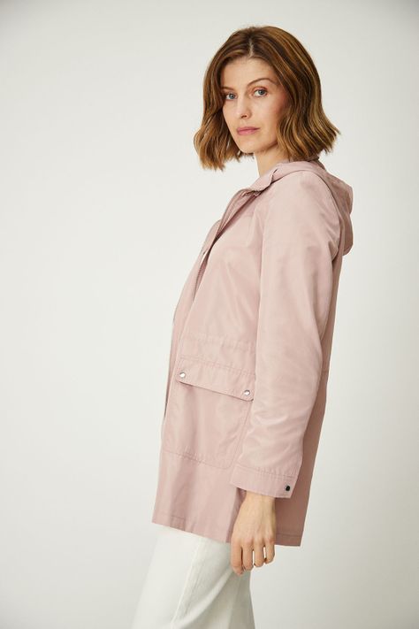 Trench Liso Rosado Ma Griffe 17402224005123-3
