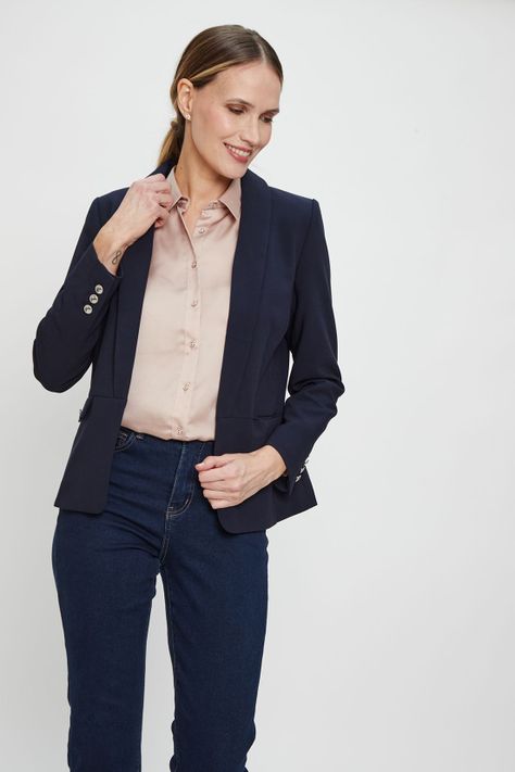 Blazer Liso Azul Ma Griffe 16002224050104-2