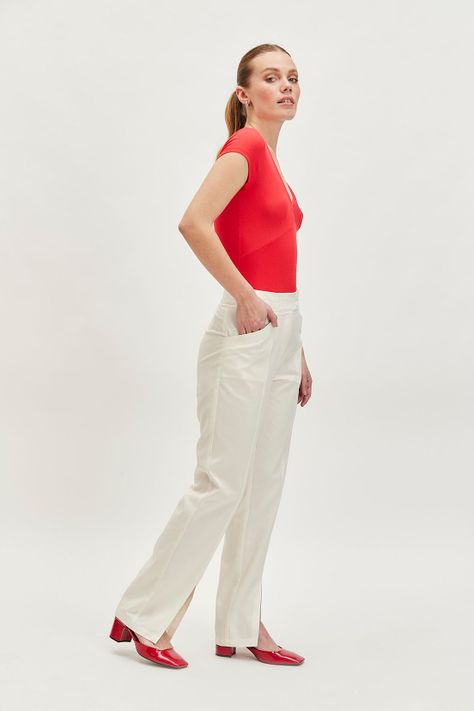 Pantalon Liso Blanco iO 11020224054105-3