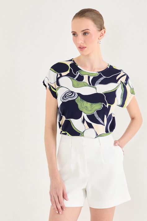 Polera Estampada verde musgo 14604224020107-4