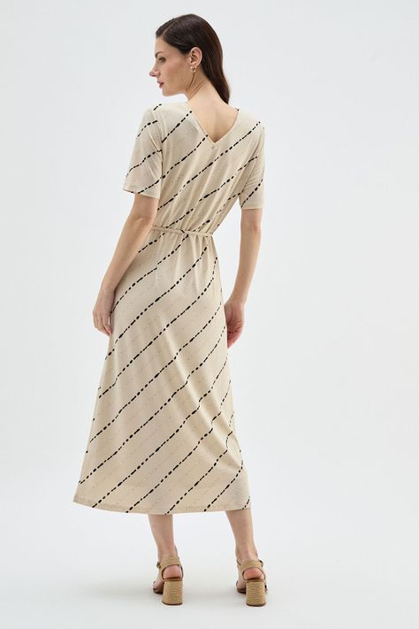 Vestido  Estampado Beige Ma Griffe 13102224005106-4