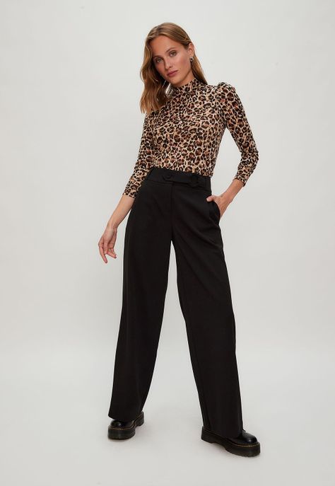 Pantalon Liso Negro iO 11020224002102-3