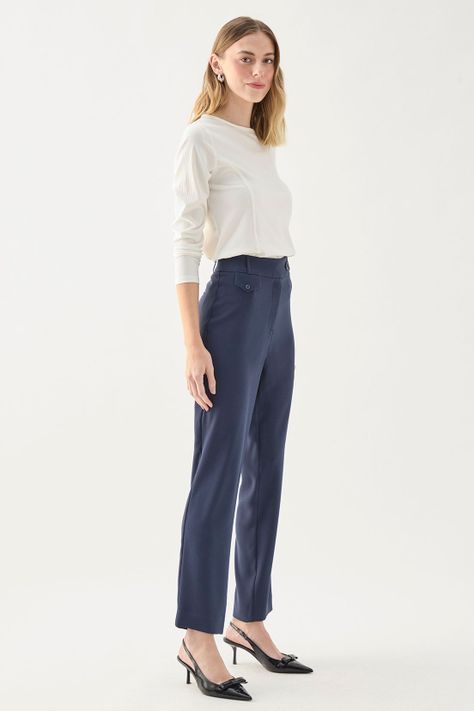 Pantalon Liso Azul 11004125002104-3