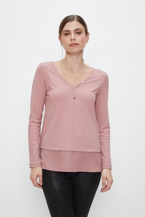 Polera Lisa Rosado Ash 14207224002123-2