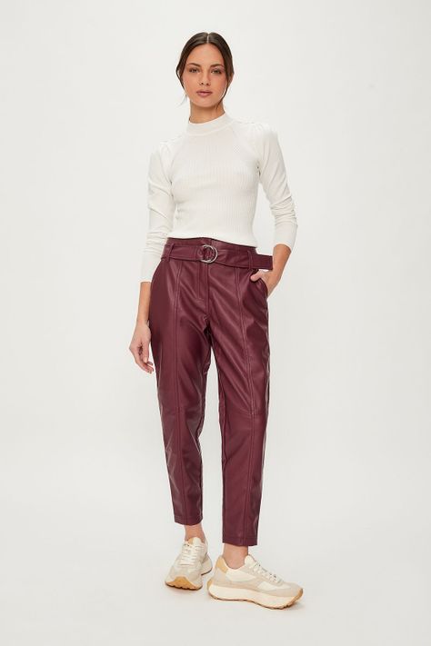 Pantalon Liso Burdeo iO 11020224051112-2