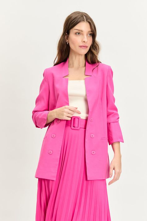Blazer Liso fucsia iO 16020224013116-0