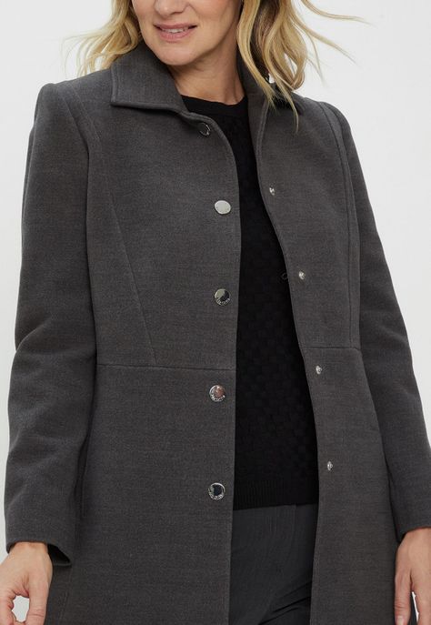 Chaqueton Liso Gris Ma Griffe 17204124007113-2