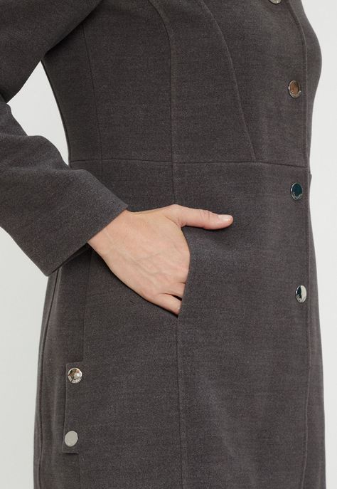 Chaqueton Liso Gris Ma Griffe 17204124007113-3