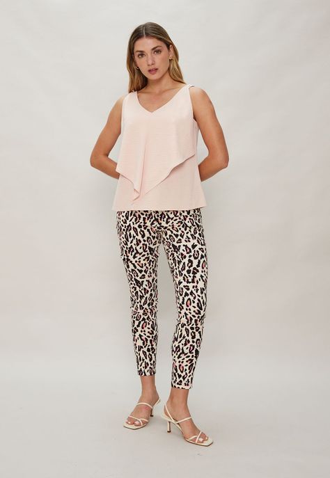 Top Liso Con Capa Rosado Ash 14007124050123-0