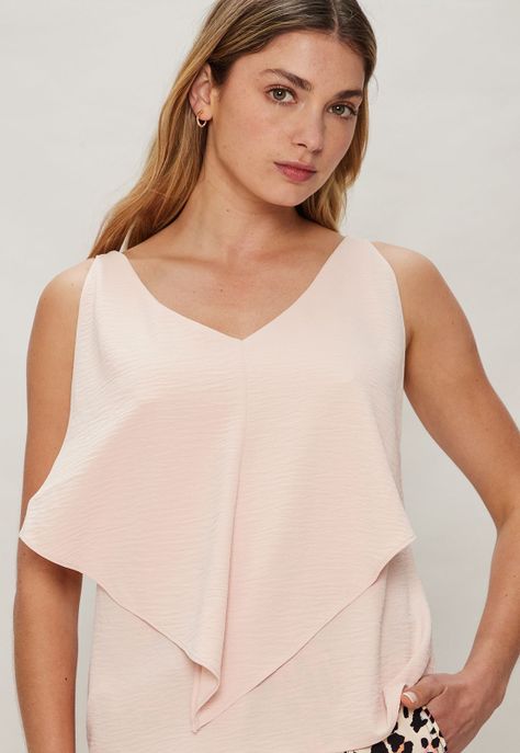 Top Liso Con Capa Rosado Ash 14007124050123-1
