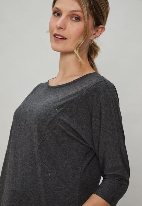 Polera Con Tachitas Gris Ma Griffe 14202124052163-1