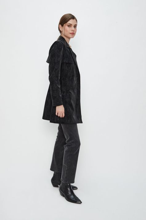 Trench Liso Negro Ash 17407224050102-3