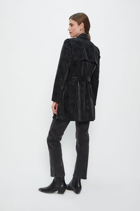 Trench Liso Negro Ash 17407224050102-4
