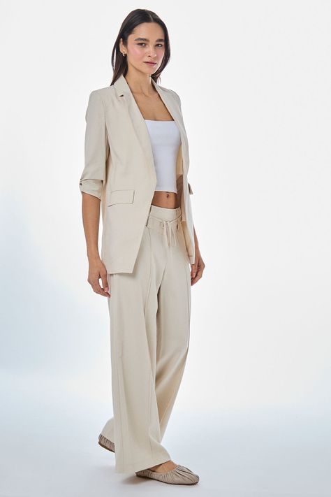 Blazer Liso Beige iO 16020224021106-2