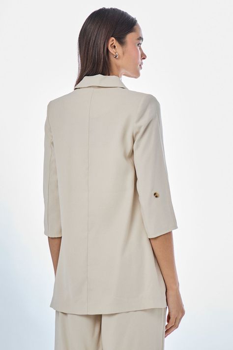 Blazer Liso Beige iO 16020224021106-3