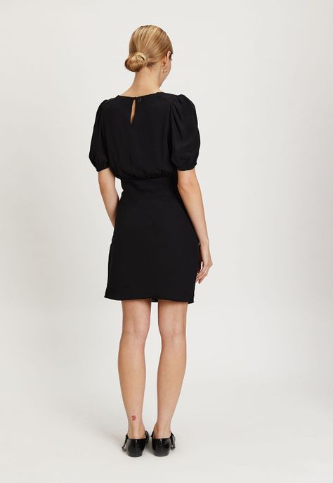 Vestido Liso Negro iO 13020224051102-3