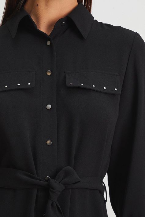Vestido Liso Negro Ash 13007224002102-1
