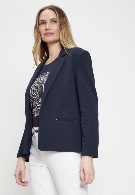 Blazer Liso Azul Ma Griffe 16002224002104-0
