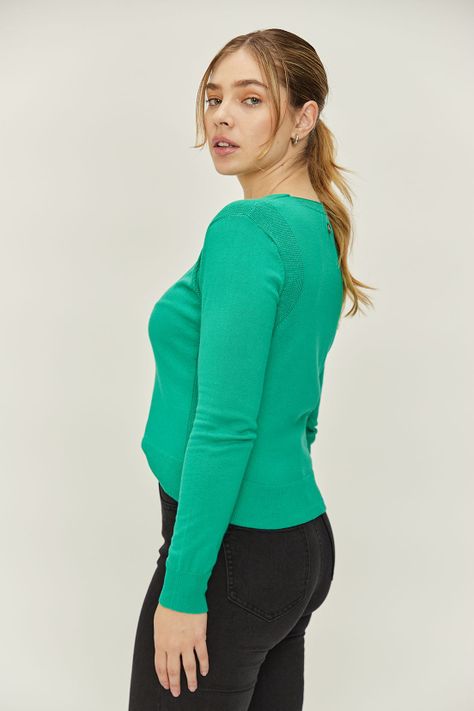 Sweater Liso verde musgo iO 18120224004107-3