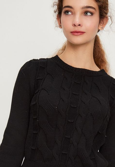 Sweater Liso Negro iO 18120224052102-1