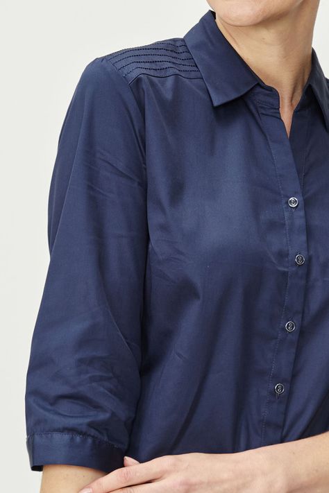 Blusa Lisa Azul Ma Griffe 14002224055104-1