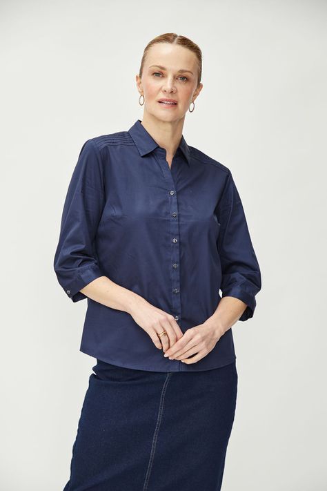 Blusa Lisa Azul Ma Griffe 14002224055104-2