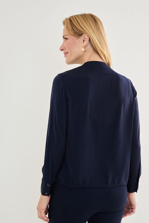 Blusa Escote Cerrado Azul 14002125054104-3