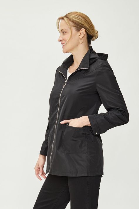 Trench Liso Negro Ma Griffe 17402224005102-2