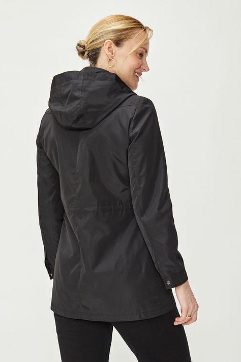 Trench Liso Negro Ma Griffe 17402224005102-3