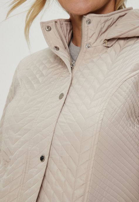 Parka Larga Beige Ma Griffe 17602124002106-1